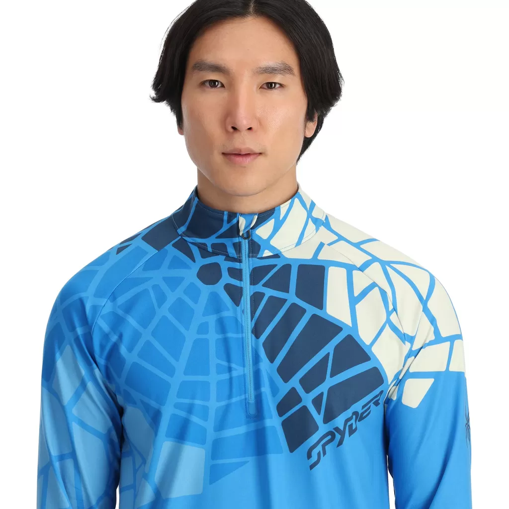 mens_legacy_half_zip__aether_blue_2.webp Spyder Mens Legacy Half Zip - Aether Blue