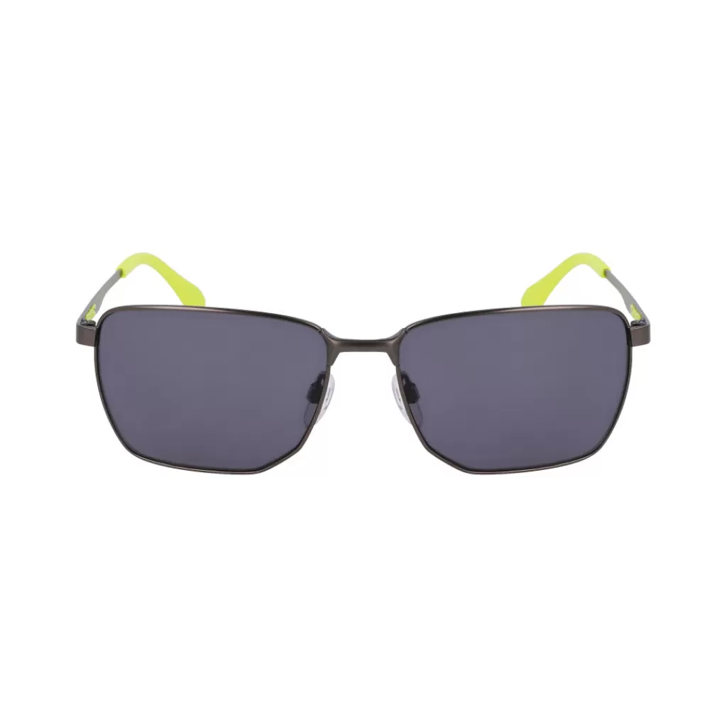 Women Spyder Retro Metal Square Sunglasses -
