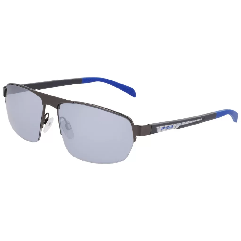 Women Spyder Trendy Semi-Rim Metal Sunglasses -