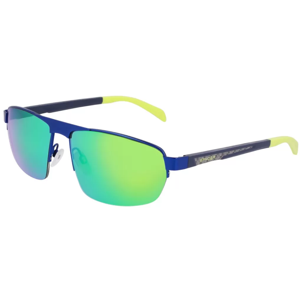 Women Spyder Trendy Semi-Rim Metal Sunglasses -